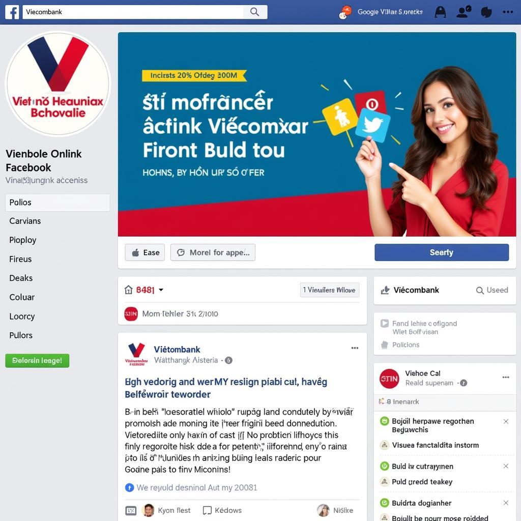 Vietcombank Fan Page Promotions and News