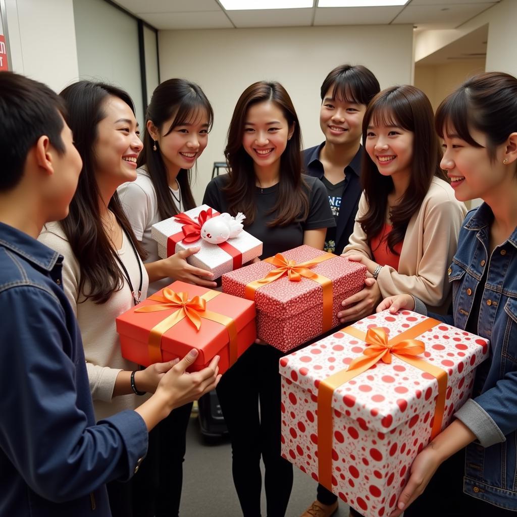 Vietnamese Fans Presenting Gifts to the Running Man Cast