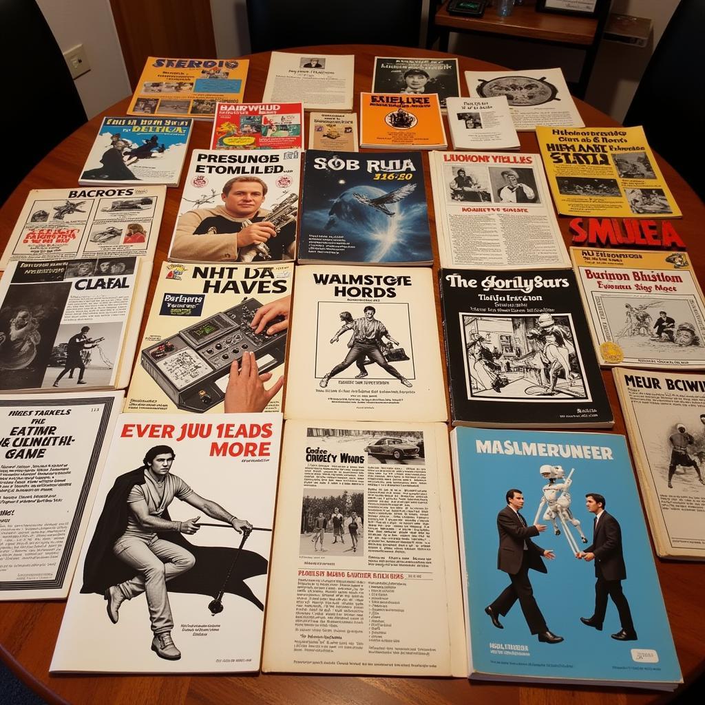 Display of Vintage Fan Zines