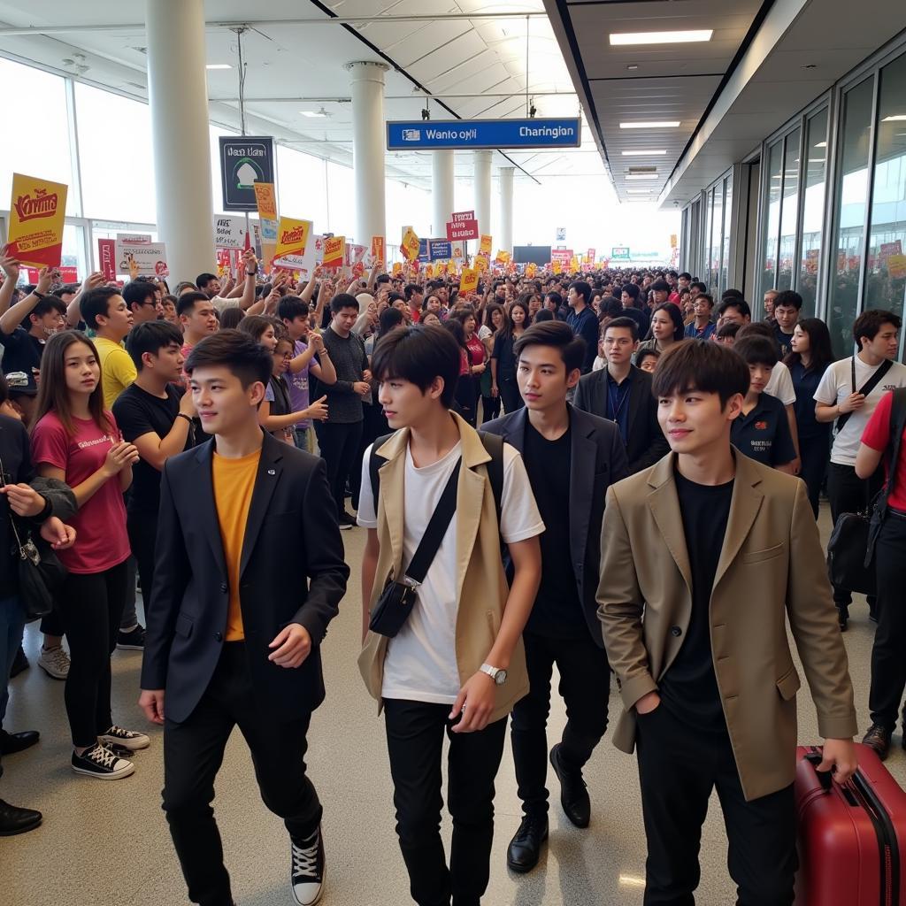 Wanna One Arriving in Malaysia