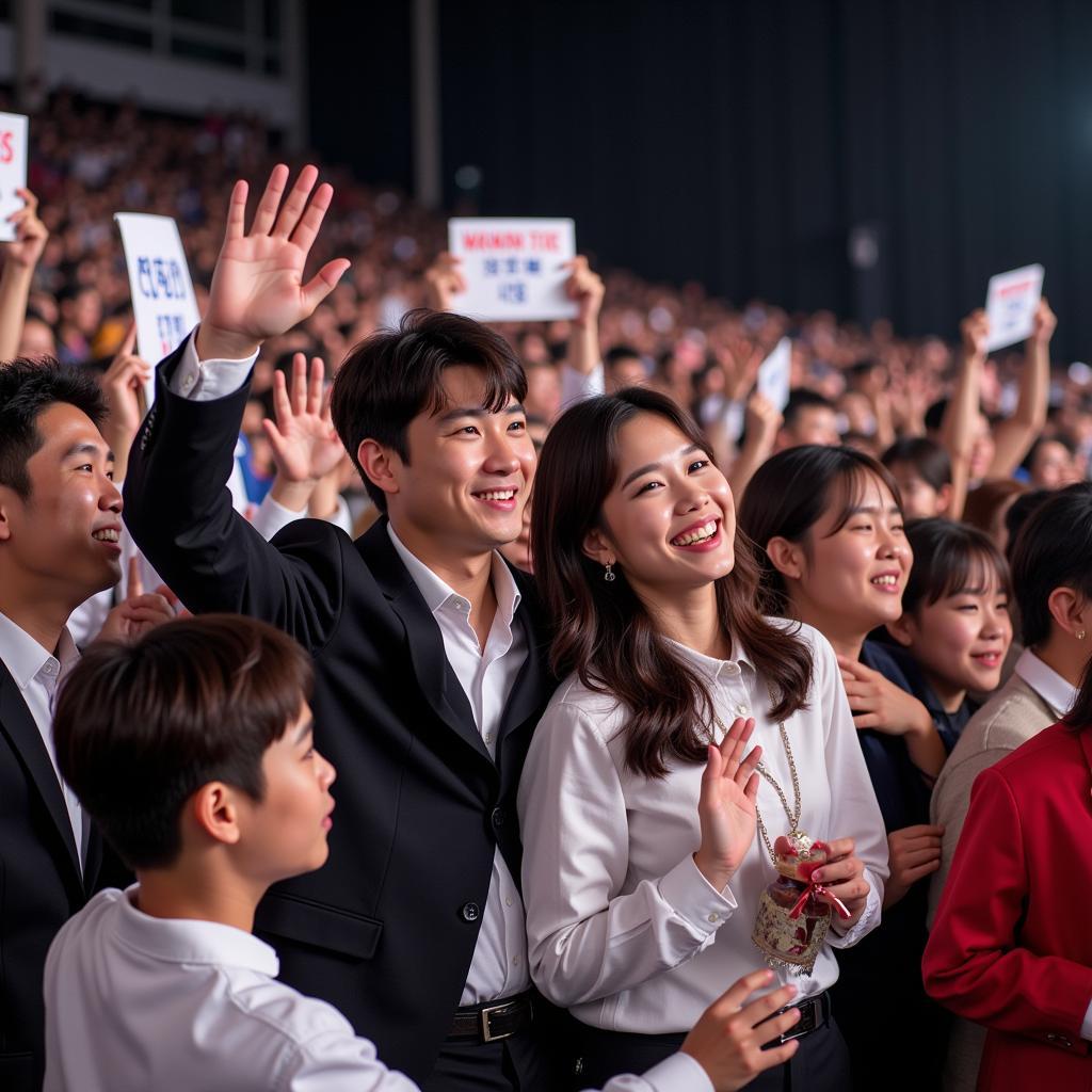 Wanna One Interacting with Fans in Malaysia