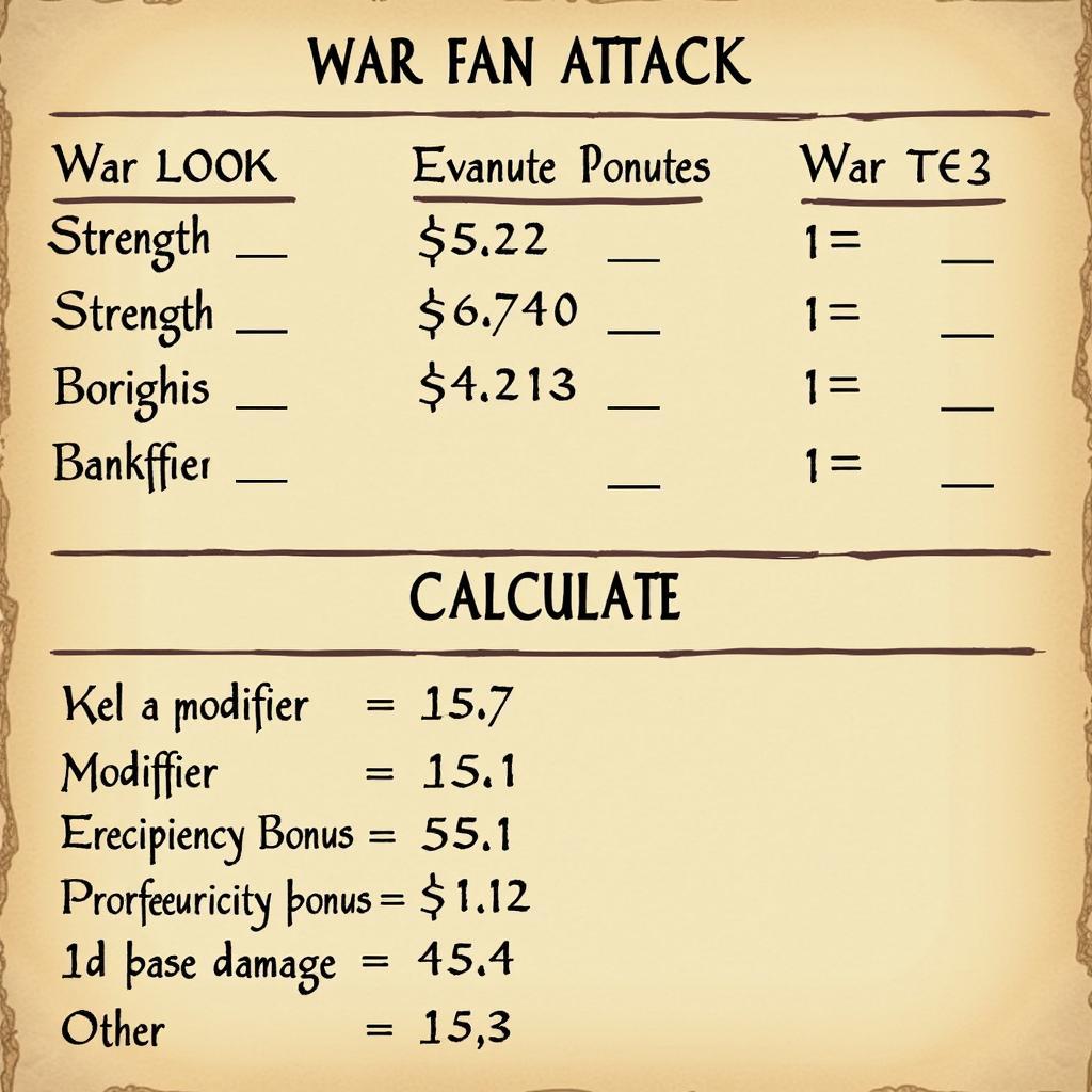 D&D 5e War Fan Damage Calculation