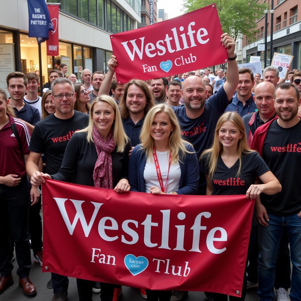 Westlife fan club gathering: Fans celebrating their love for the band