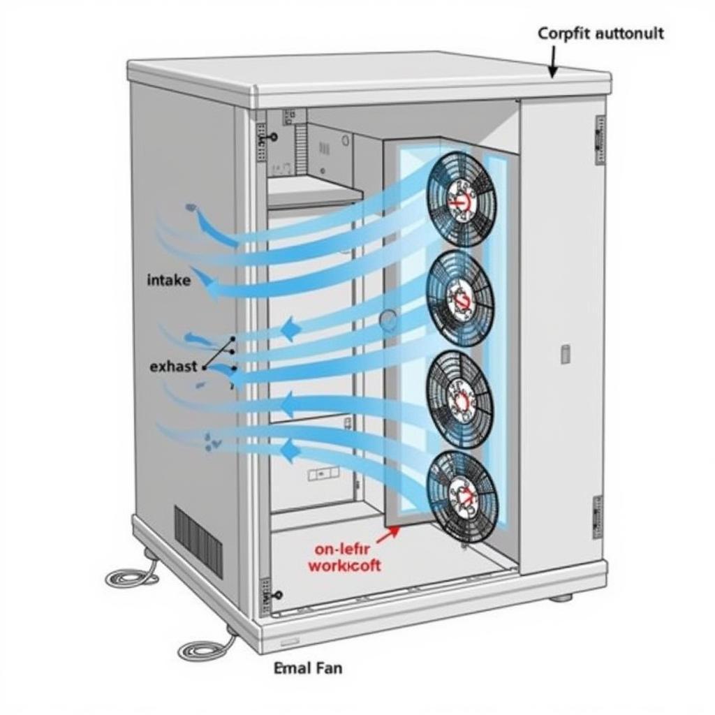 WinCC Server Cabinet with Optimal Fan Configuration