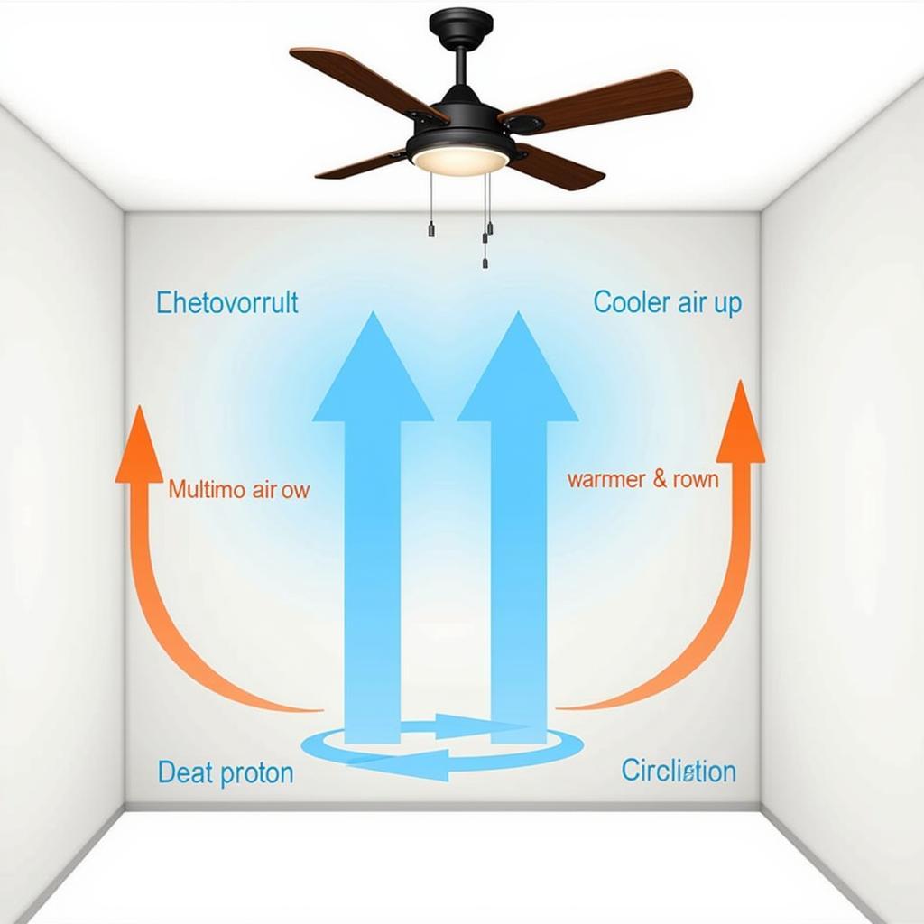 Winter Fan Direction: Upward Airflow