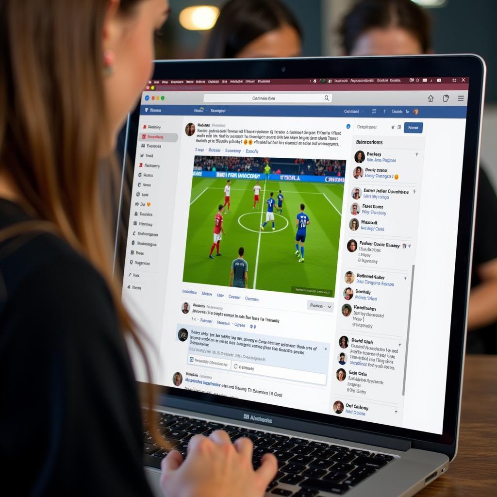 Women Discussing Football in an Online Forum