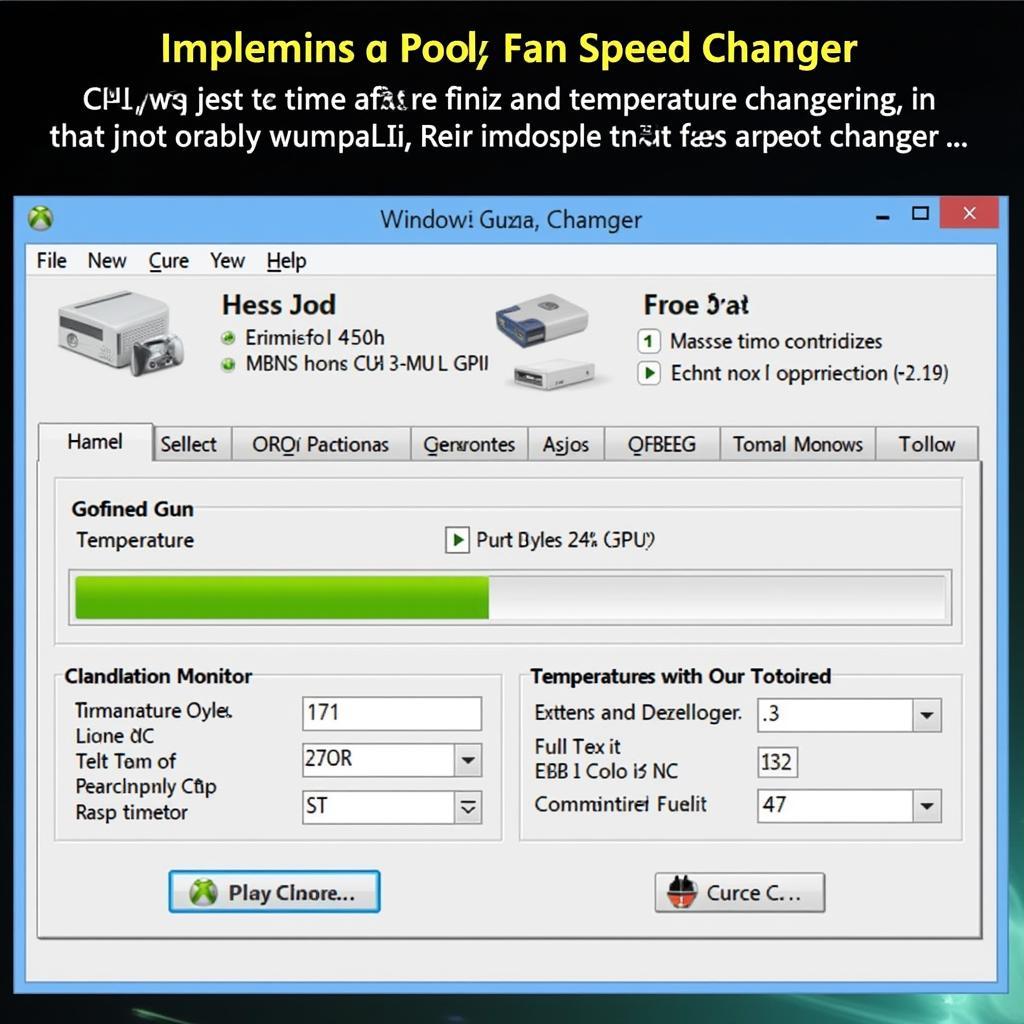 Xbox 360 Temperature Monitoring Software Display