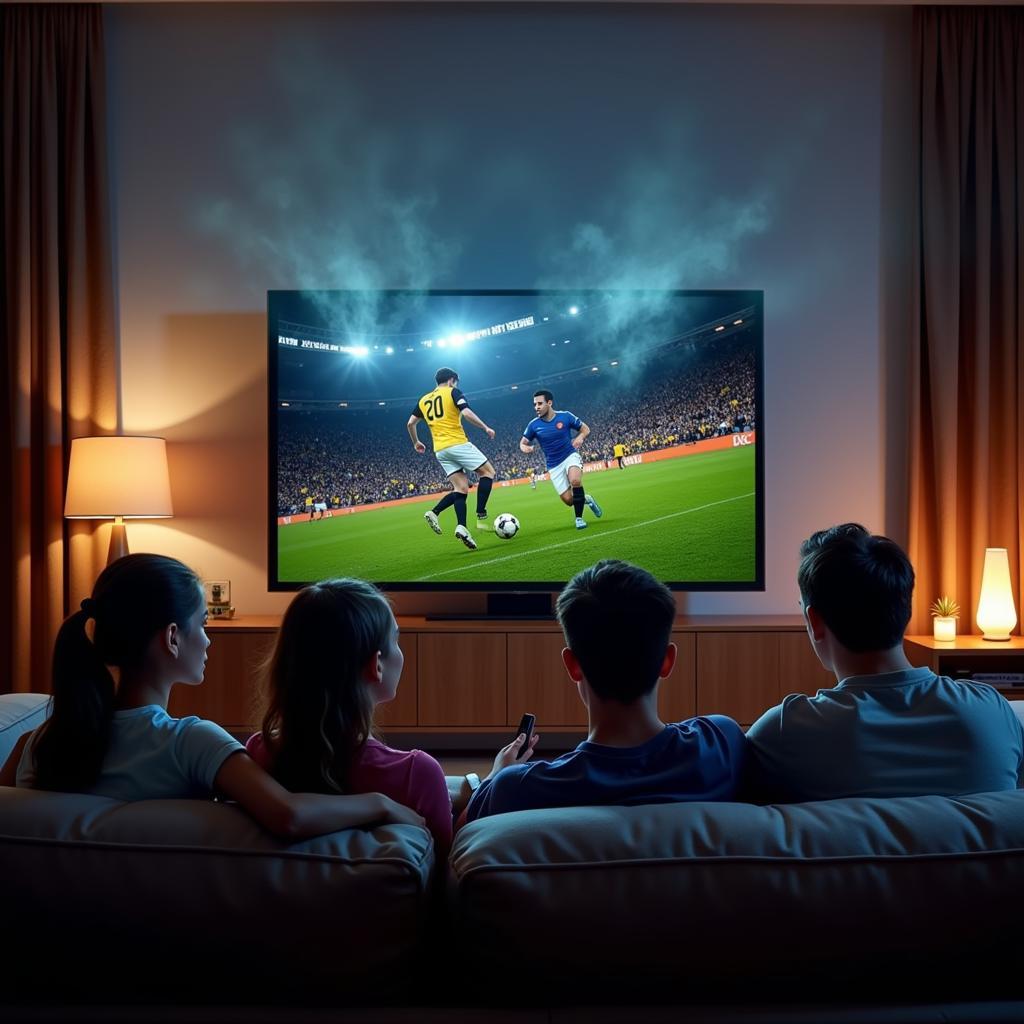 Xiaomi Mi Smart Fan Cooling Down a Football Watch Party