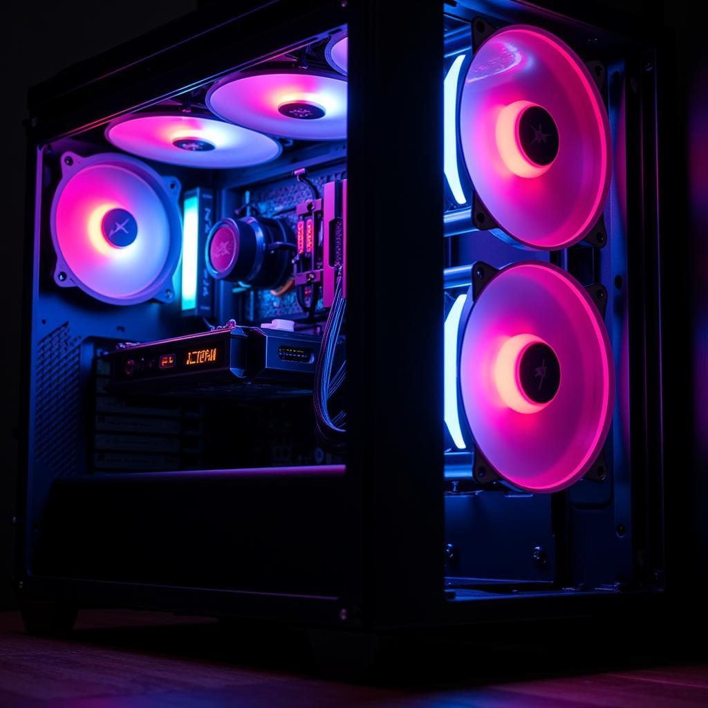 Xigmatek Elite RGB Fan Installed in PC Case