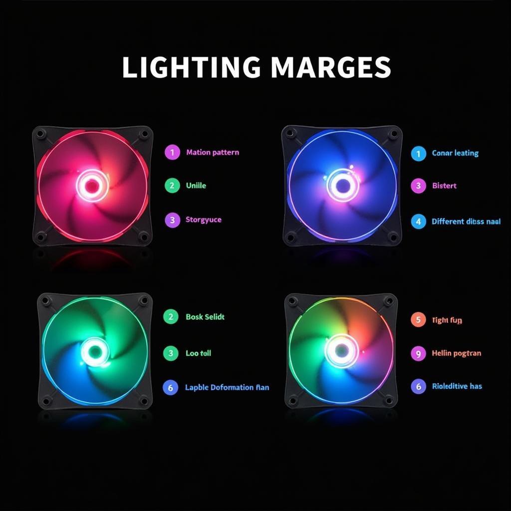 Xigmatek Galaxy Pro CT120 RGB Fan RGB Lighting Demonstration