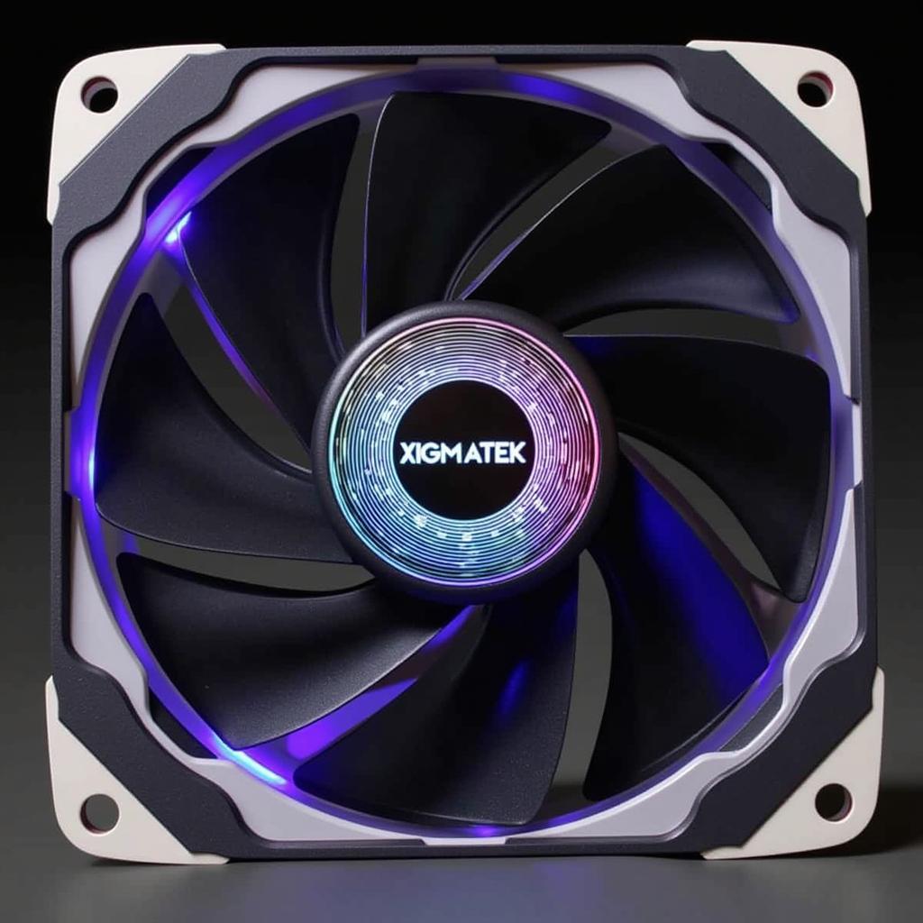 Close-up of the Xigmatek Premium X2 RGB Fan