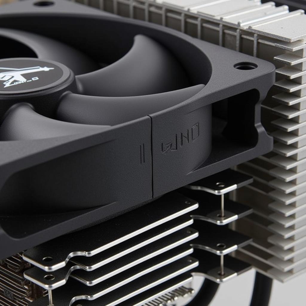 Close-Up View of the Xigmatek TYR SD1264B Fan and Heatsink