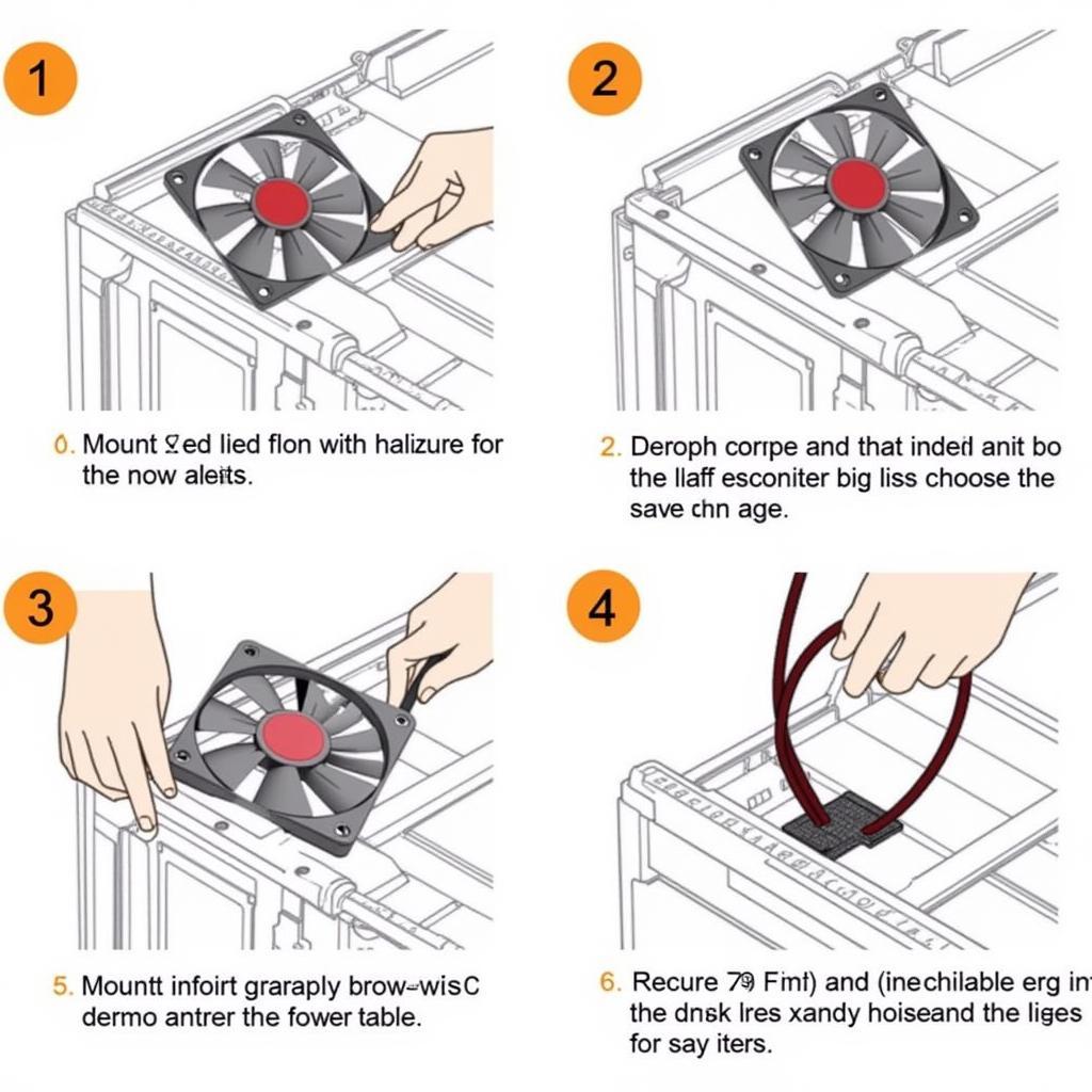 Xigmatek X9 Red Fan Installation Process