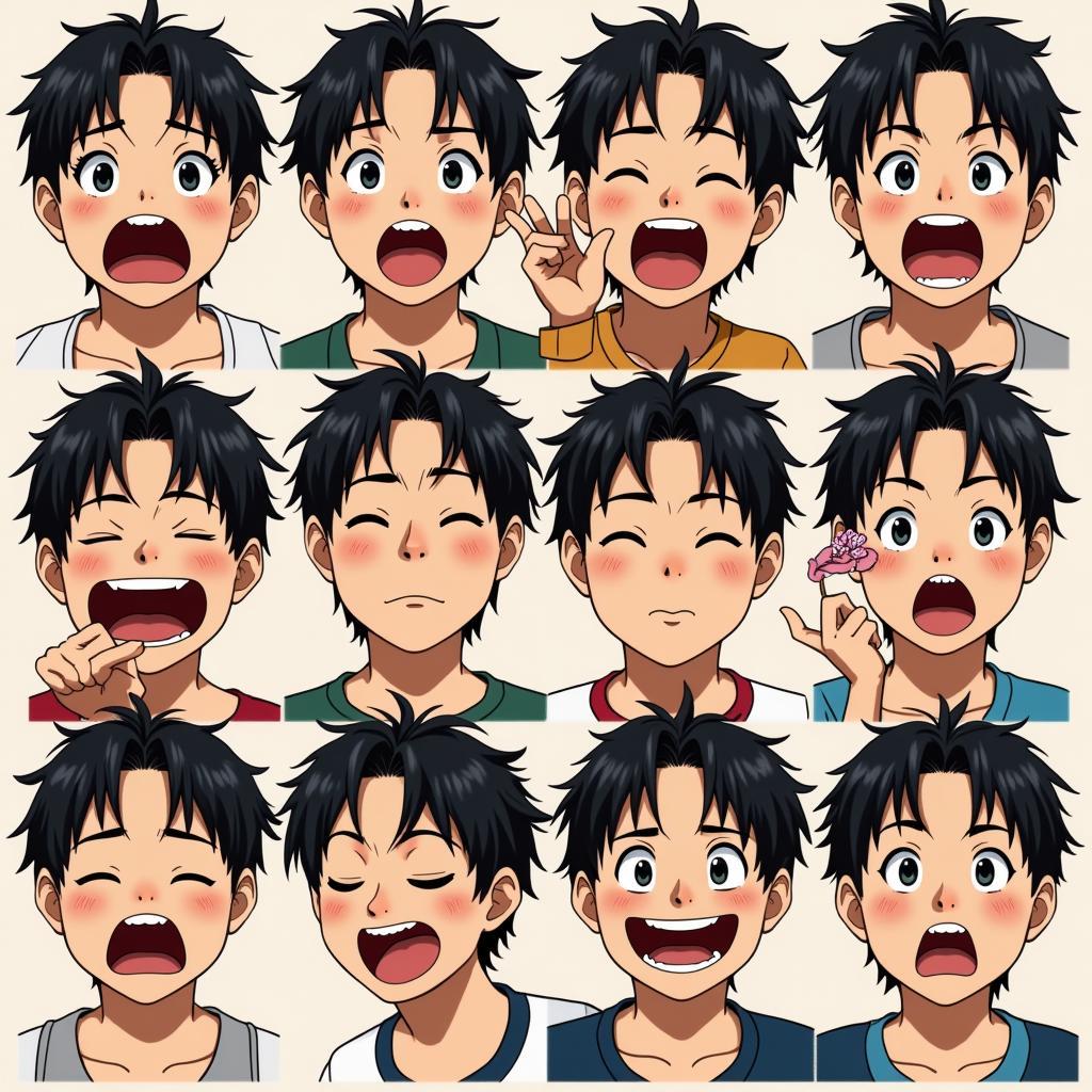 Yamada's Exaggerated Expressions