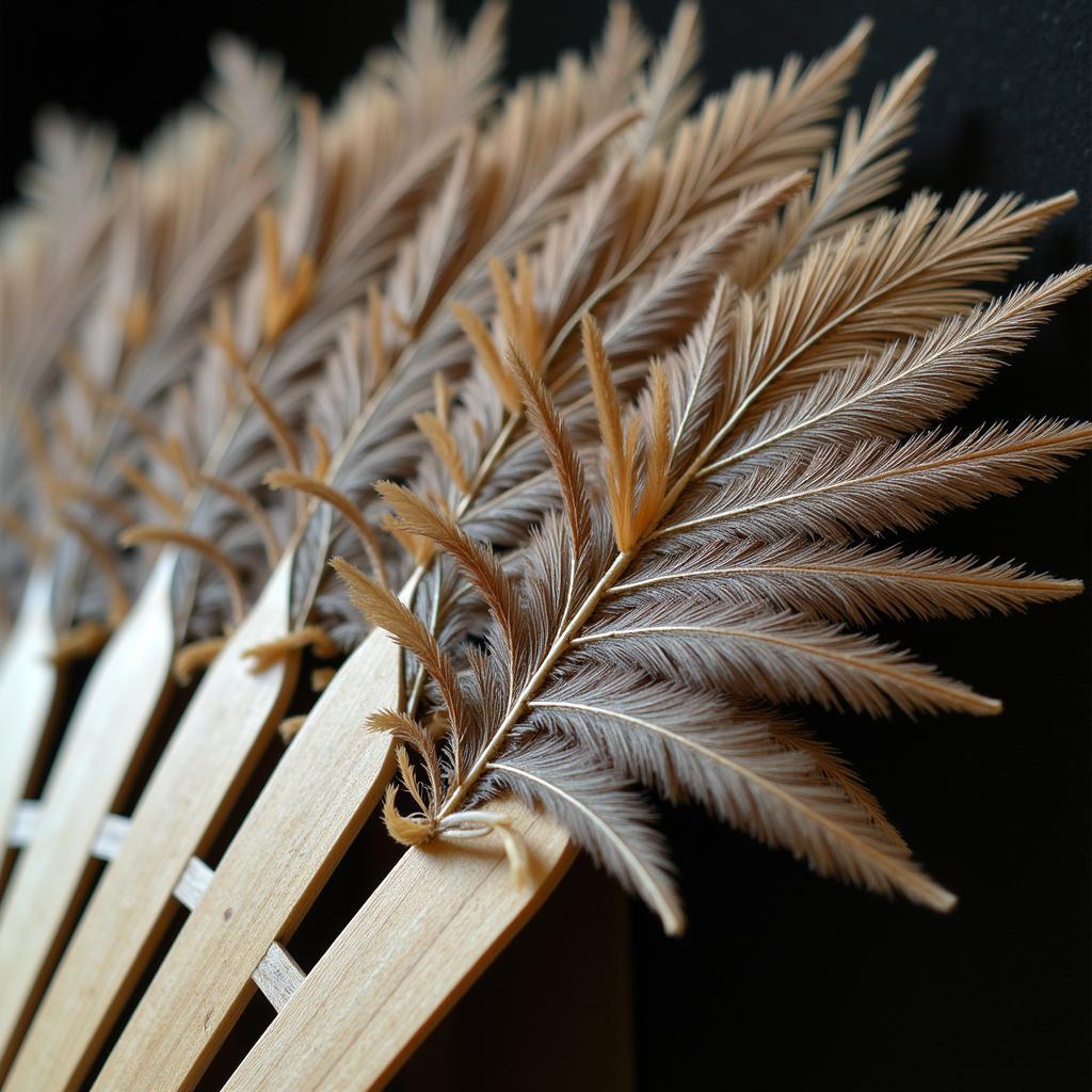 Close-up of Yugi's Feather Fan