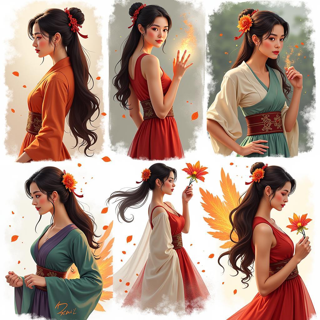 Zhao Liying Fan Art with Firefly Theme