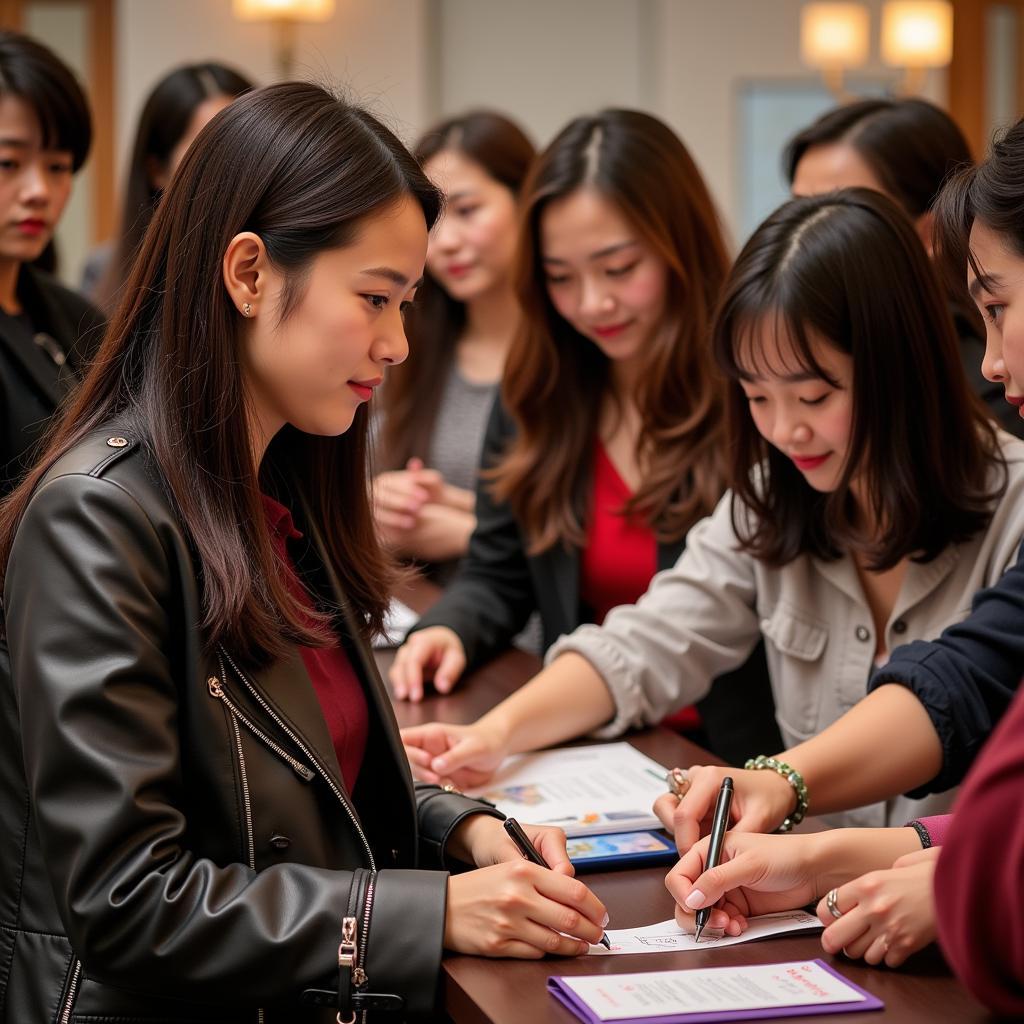 Zhao Liying Interacting with Fans