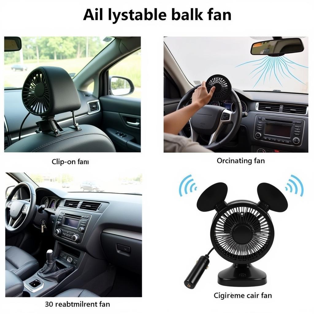 12 Volt Car Fan Types in Saigon: Clip-on, Oscillating, Cigarette Lighter, Dual-Head