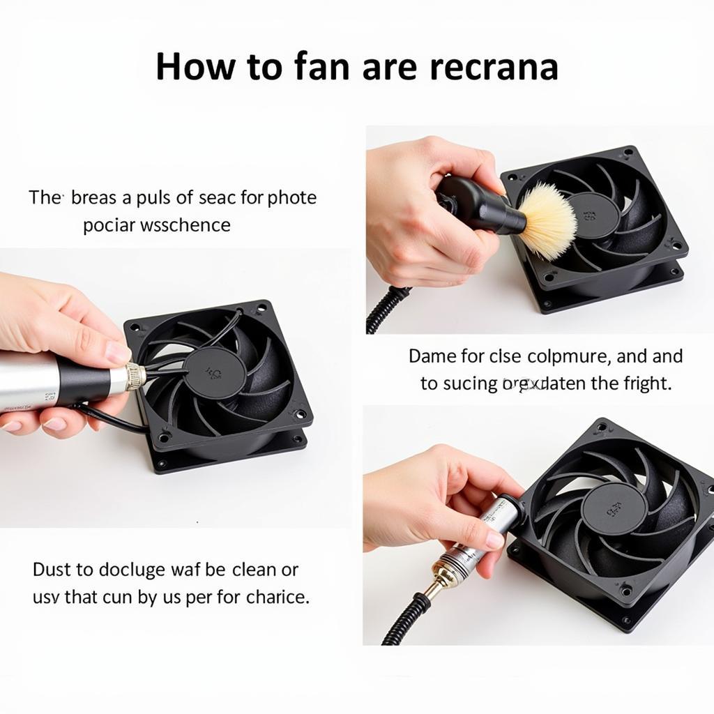 Cleaning a 12cm Fan