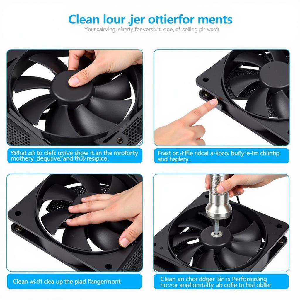 Cleaning a 200mm PC Fan