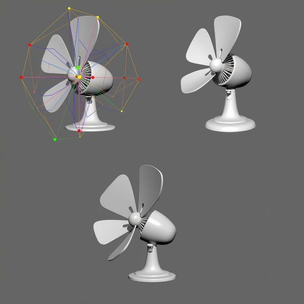 Rigging and Animating a 3D Fan Model