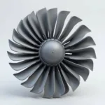 3D Model of a Jet Engine Fan Blade