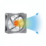 6cm Fan Case Airflow Diagram