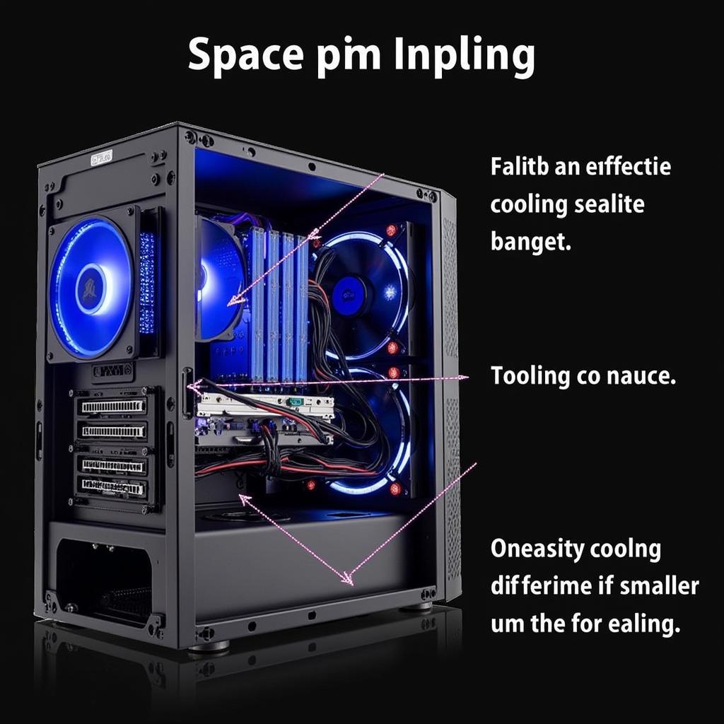 8cm Fan Installed in a Small Form Factor PC Case