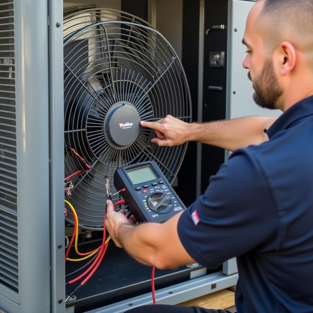 Air conditioner condenser fan not spinning: troubleshooting guide