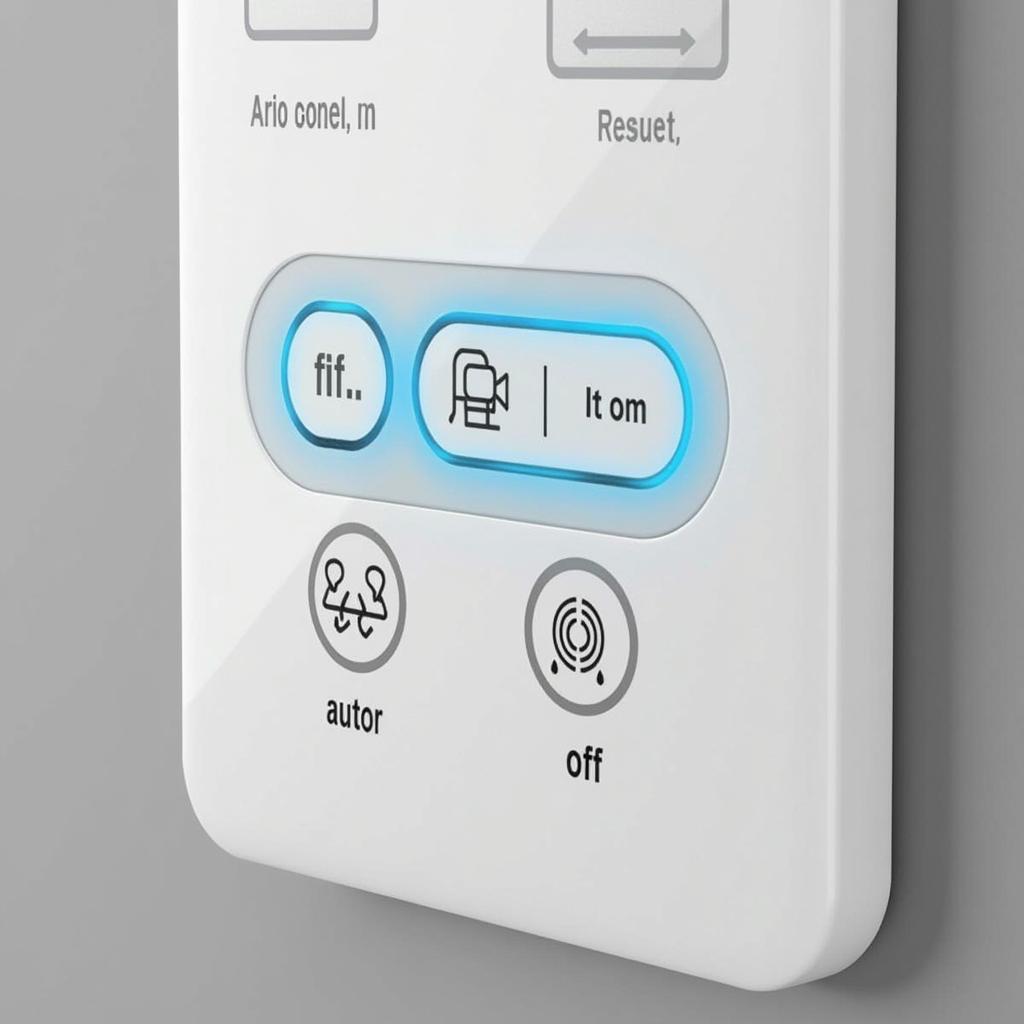 Air Conditioner Fan Modes Control Panel