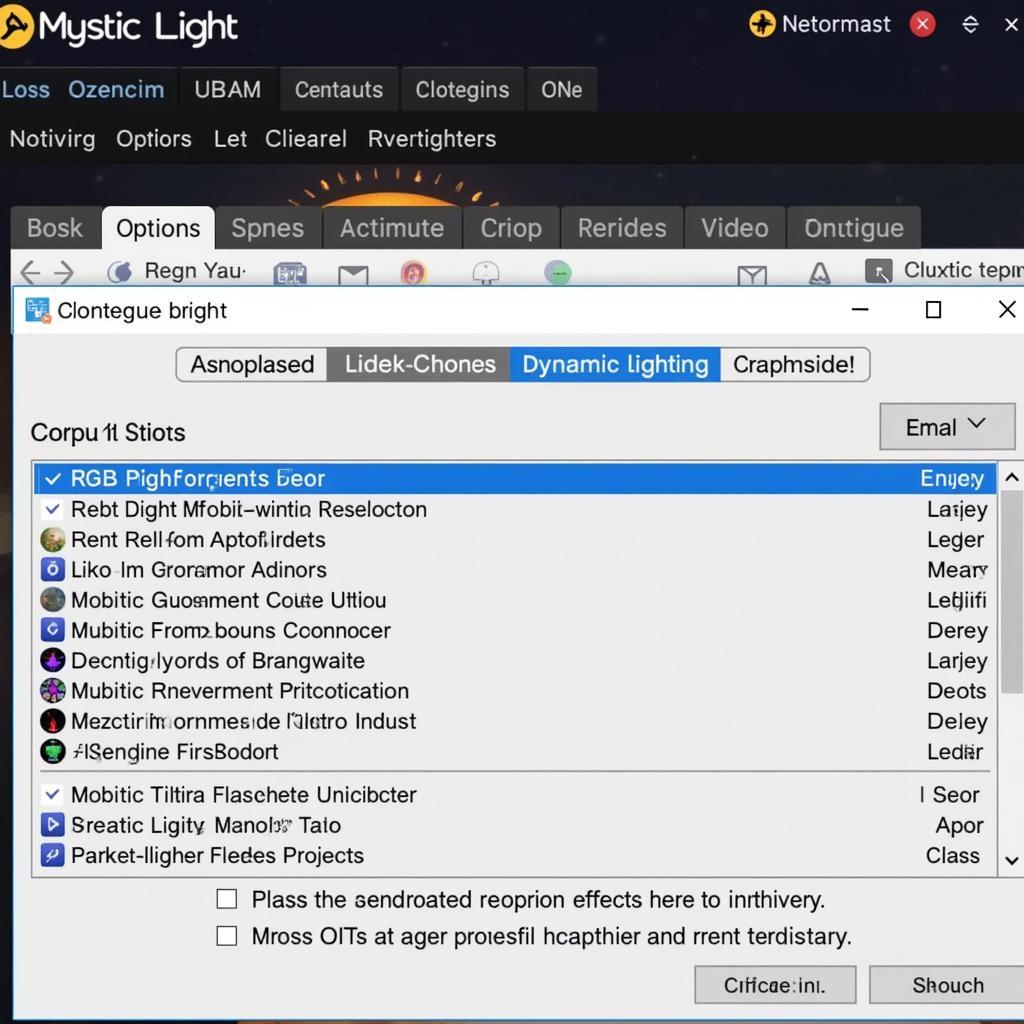 Customizing Advanced Mystic Light Sync Effects