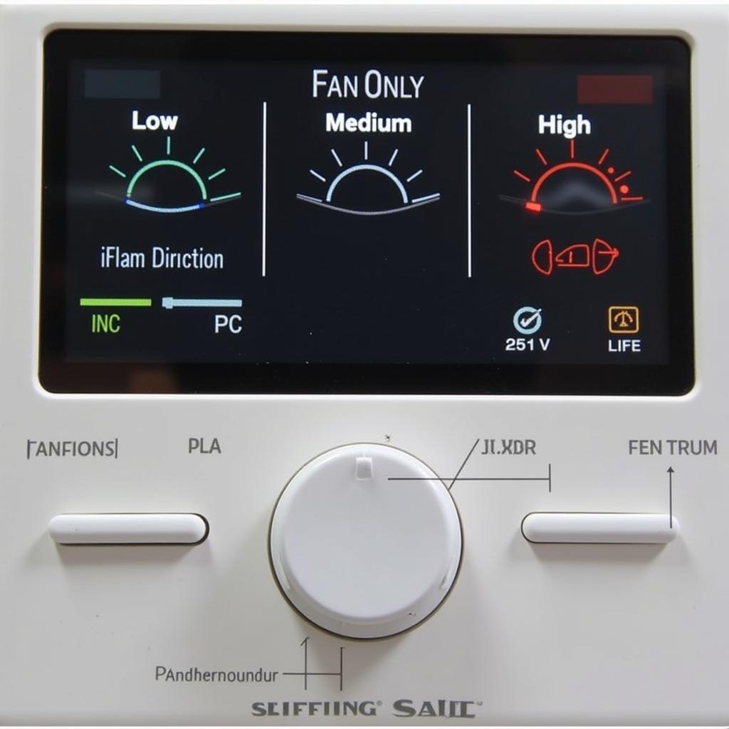 Air Conditioner Fan Speed Control Panel