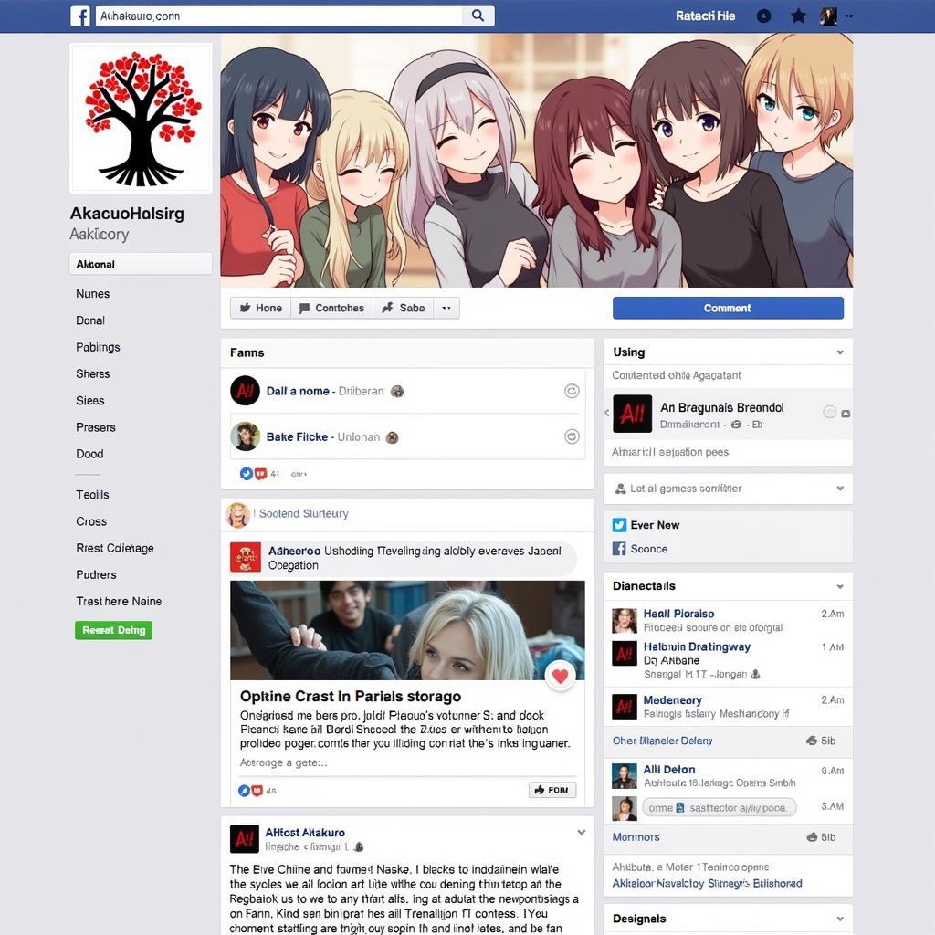 Akakuro Fan Page Community Interaction