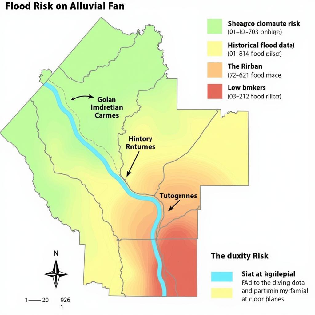 Alluvial Fan Flood Risk Map Example