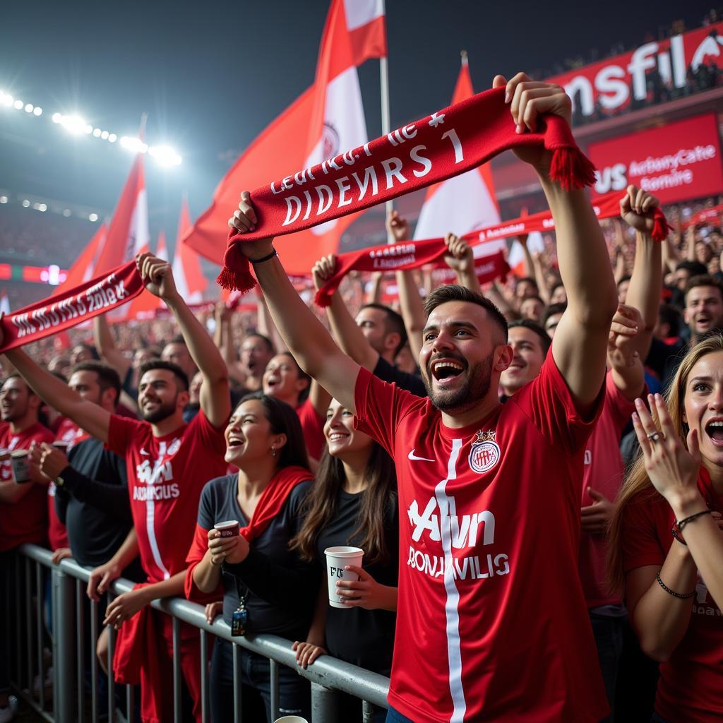 AS Nancy Fans Celebrating a Victory