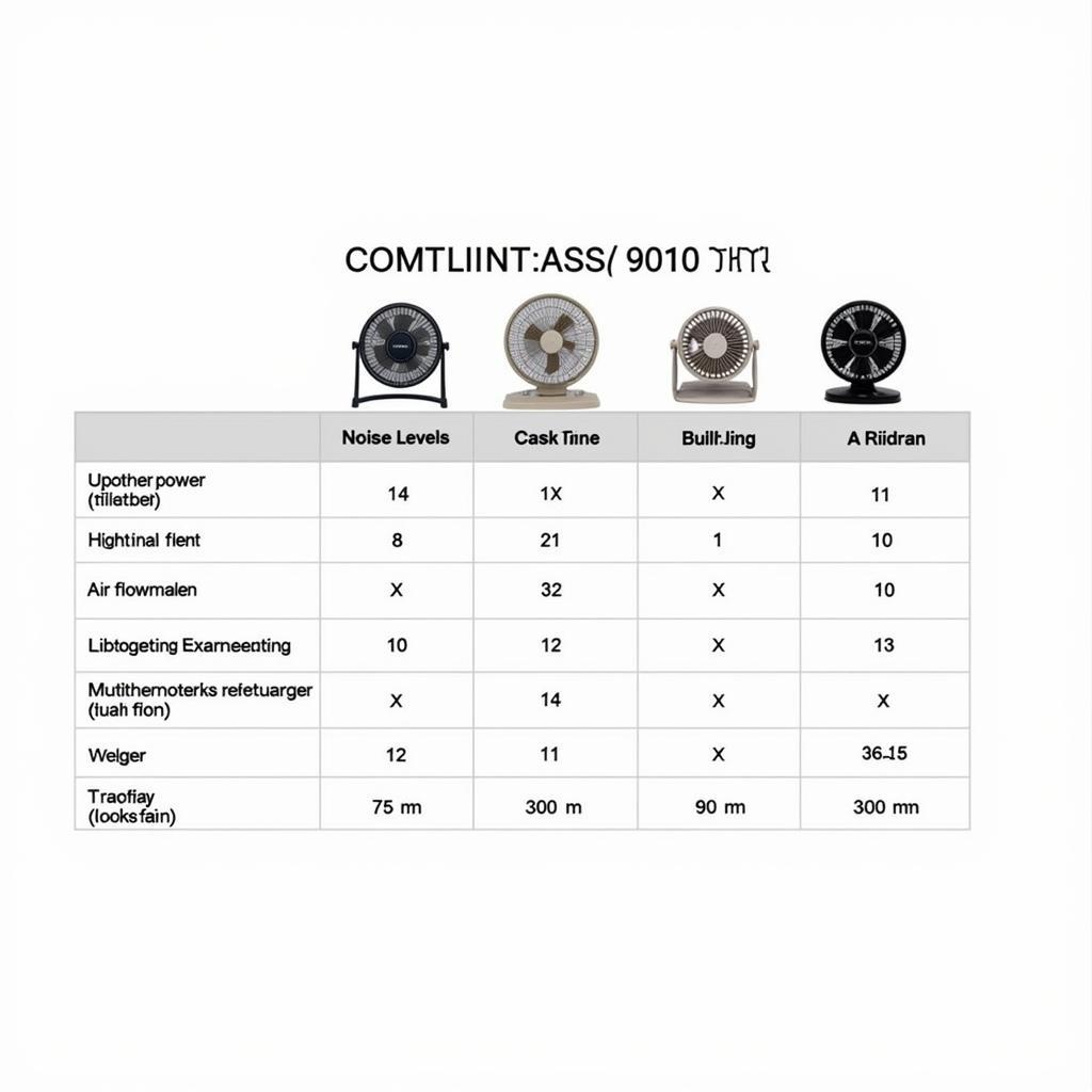 Comparison of Different ASR 9010 Fan Models