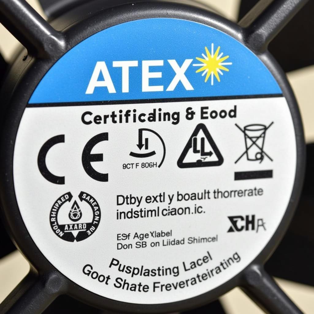 Atex Fan Certification Labels