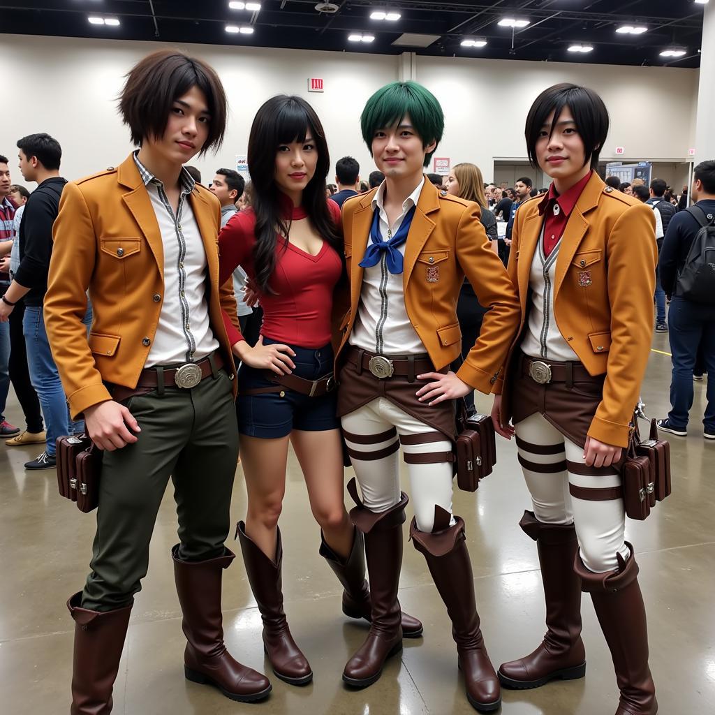 Attack on Titan Cosplay at a Convention