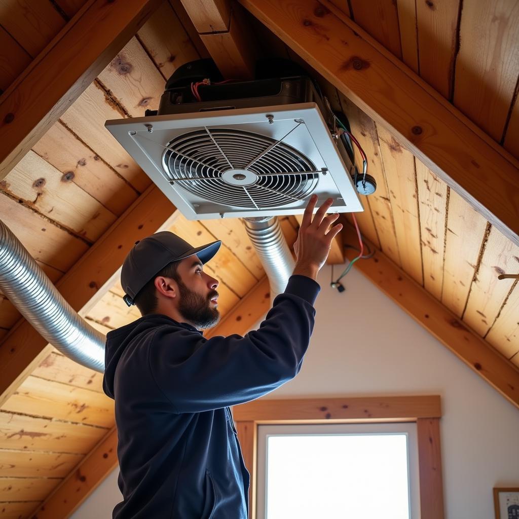 Attic Fan Installation in Dallas, Texas