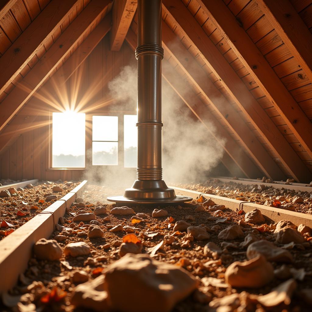 Attic fan effectively reducing heat buildup in a Kansas City home