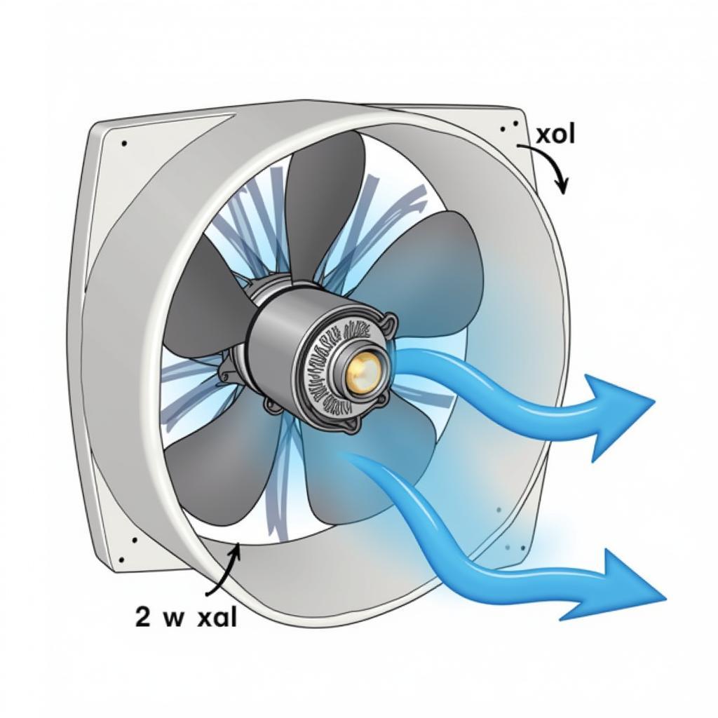 Diagram of Axial Fan Components