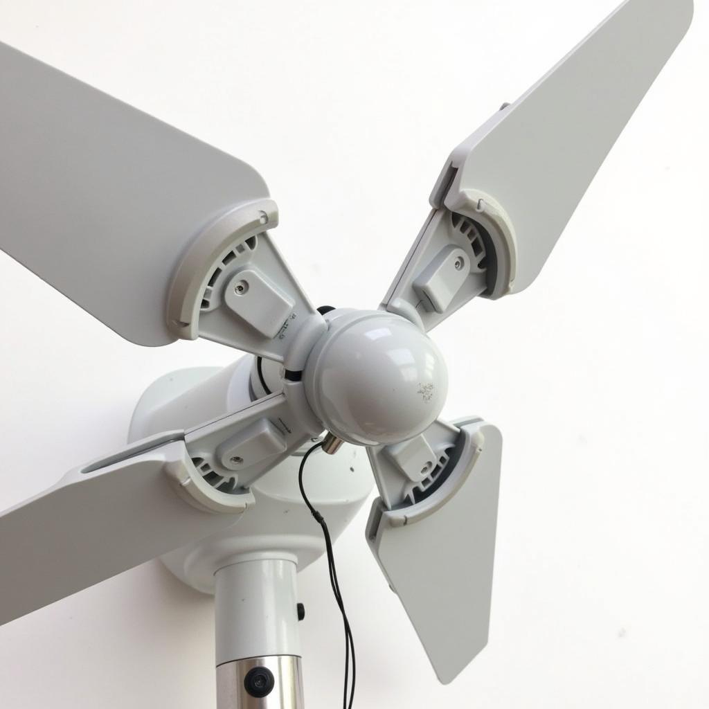 Balancing a fan with a balancing kit