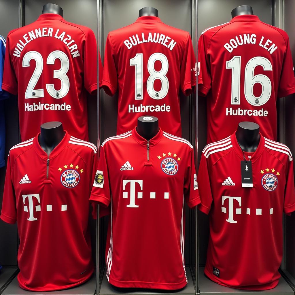 Bayern Munich Jerseys and Kits Display