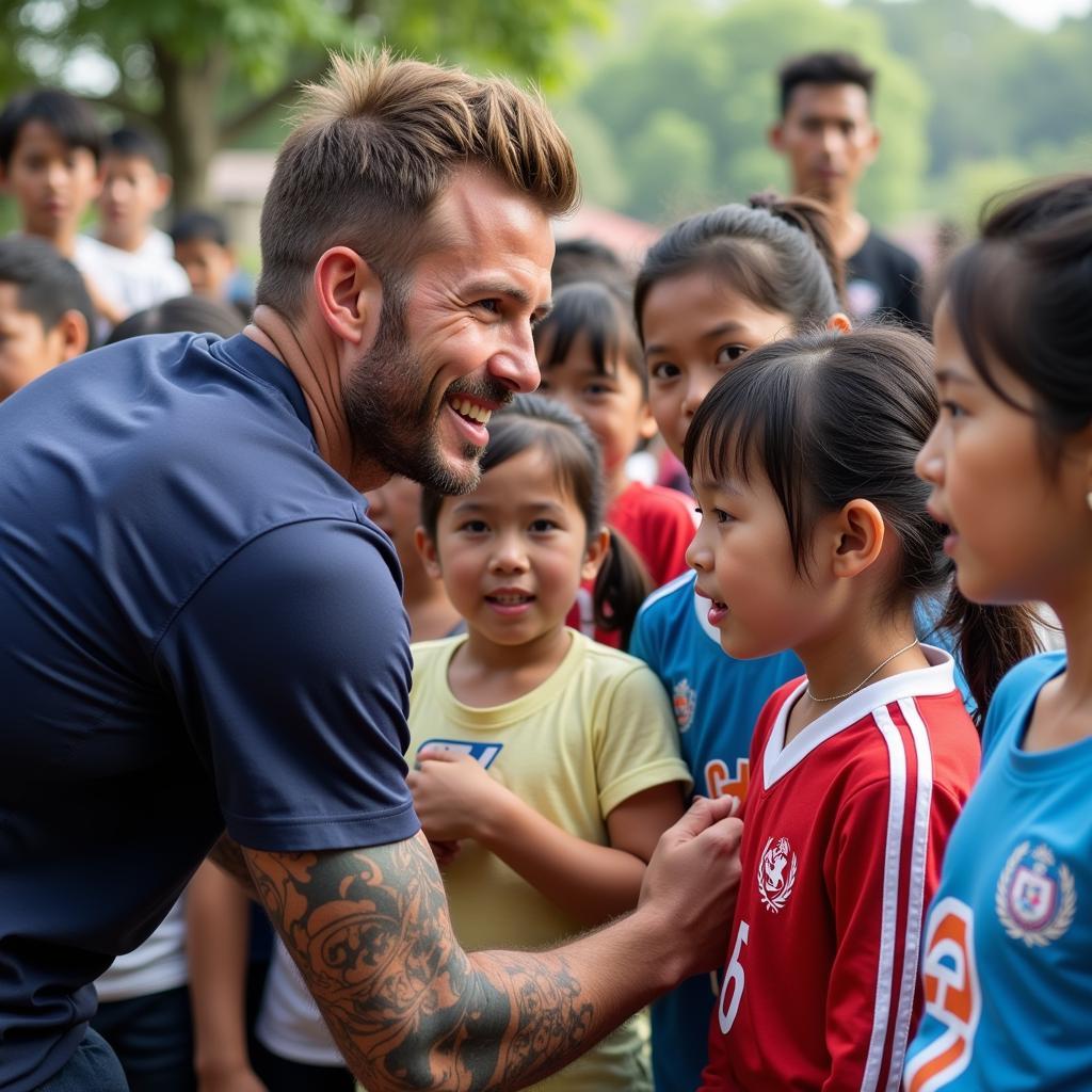 David Beckham's UNICEF work in Vietnam