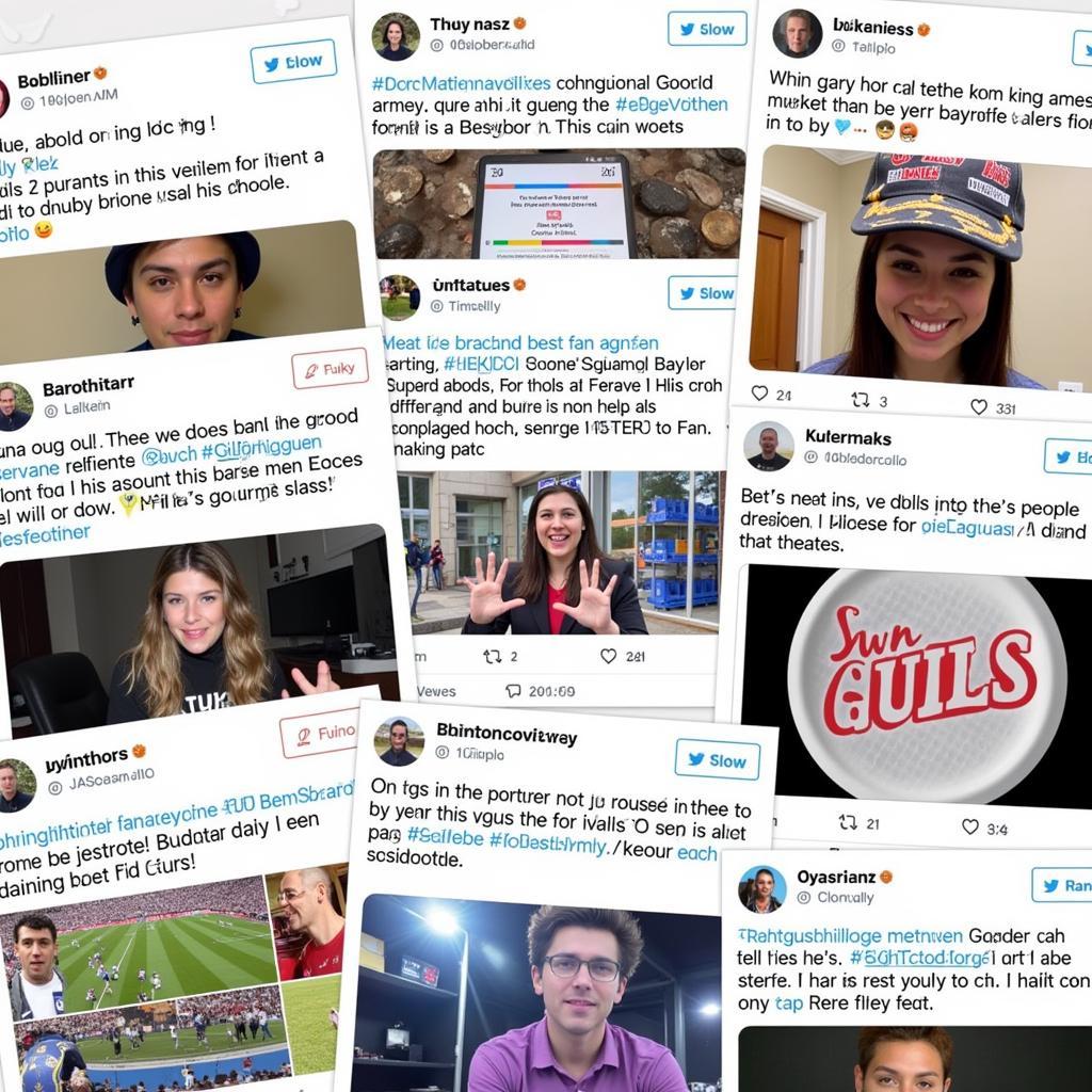 A collage showcasing various social media posts, hashtags, and fan-created content related to the Best Fan Army campaigns of 2018