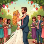 Bill and Fleur Wedding Fan Art