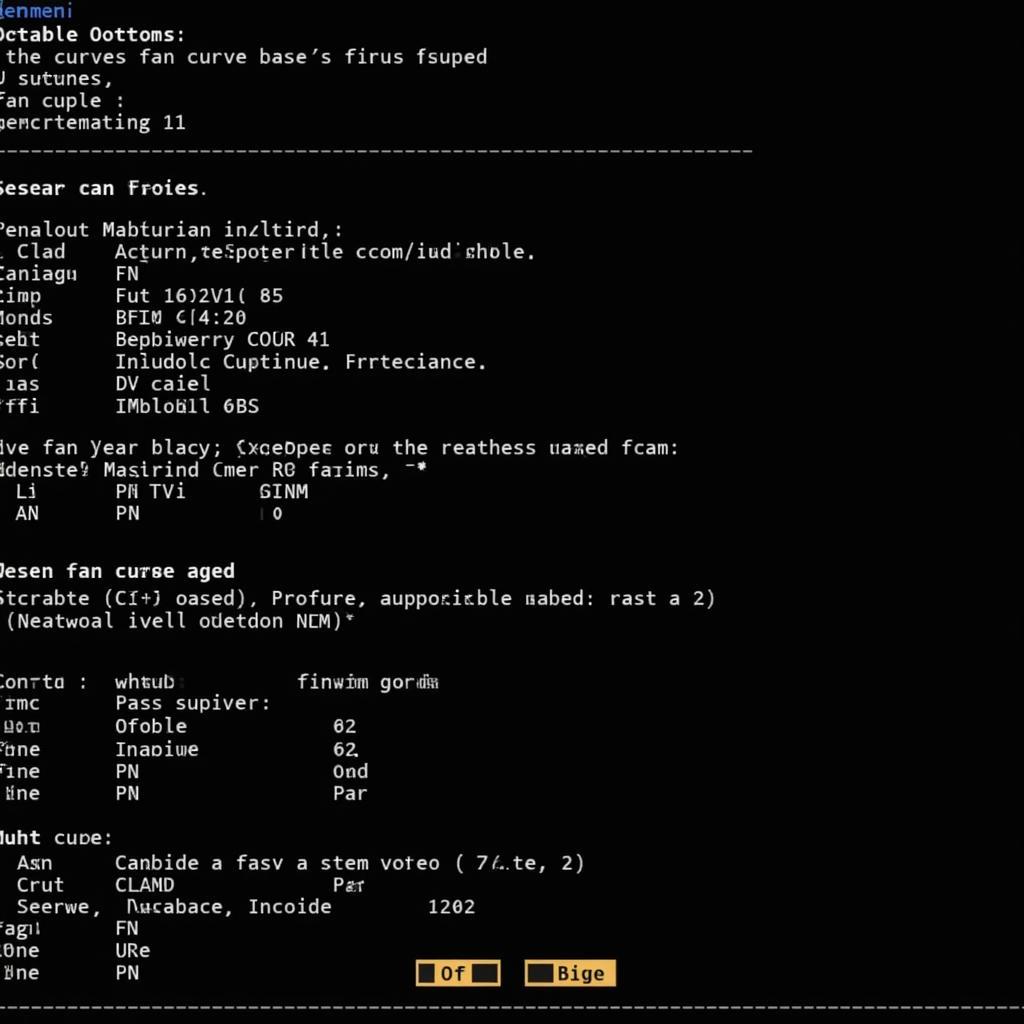 BIOS Fan Control Settings