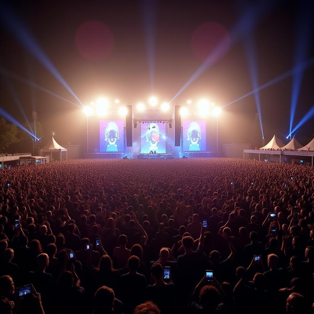 Festival Crowd Enjoying Blasterjaxx & Fans Our Soldiers