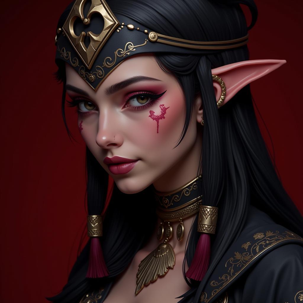 Detailed portrait of Blood Moon Lux