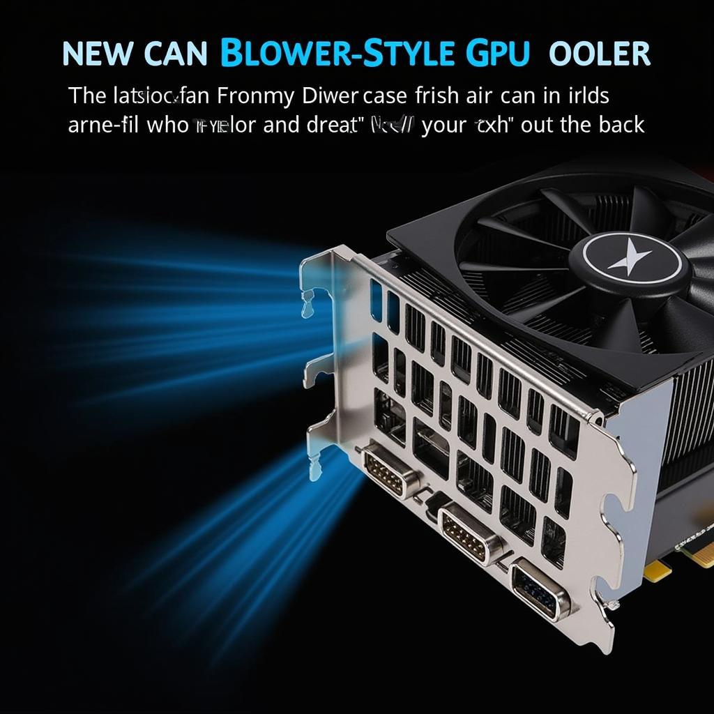 Blower-style GPU cooler design